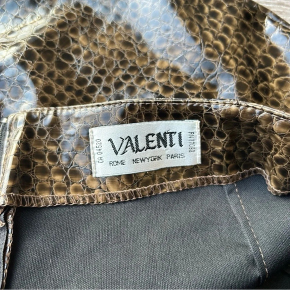 Valenti Snakeskin Faux Patent Leather Mini Skirt - Picture 5 of 12